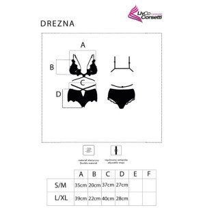 Drezna schwarzes Dessous-Set mit BH und Panty von Livco Corsetti – Bild 5