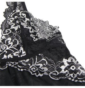 Babydoll en tulle et dentelle pour femmes – photo 24