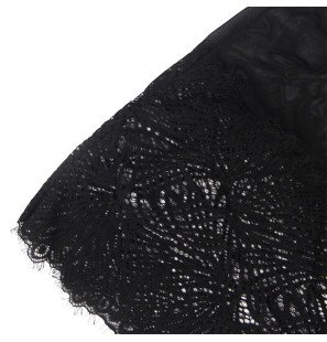 Czarna koronkowa koszulka babydoll z regulowanymi ramiączkami SUBBLIME – zdjęcie 27