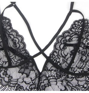 Black Lace Police Costume Bodystocking by SUBBLIME – image 28