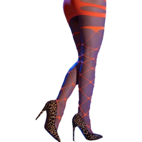 Chilirose cabaretkousen voor dames in meerdere kleuren, maat S/M