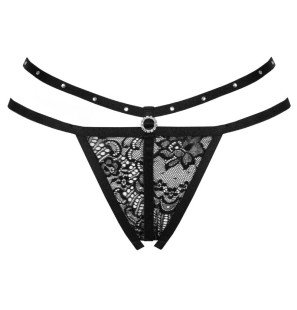 LIVCO CORSETTI Nomade string noir à entrejambe ouvert – photo 3