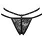 Czarne stringi z otwartym krokiem LIVCO CORSETTI Nomade – zdjęcie 3