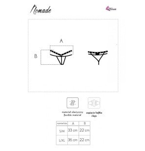 LIVCO CORSETTI Nomade string noir à entrejambe ouvert – photo 7
