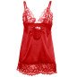 Satin-Babydoll mit roter Spitze SUBBLIME – Bild 5