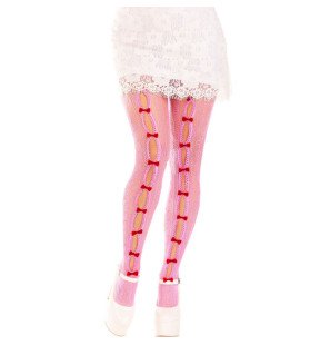Leg Avenue Shoulder Tights with Hearts and Bows – image 1