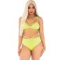 LEG AVENUE lingerie set with top and briefs featuring playful straps – image 1