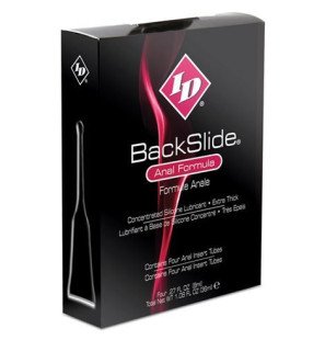 ID Backslide Silikon-Gleitgel zur analen Anwendung, 4 Tuben à 8 ml – Bild 1