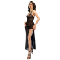 Nuisette longue CHILIROSE avec culottes noires – photo 12