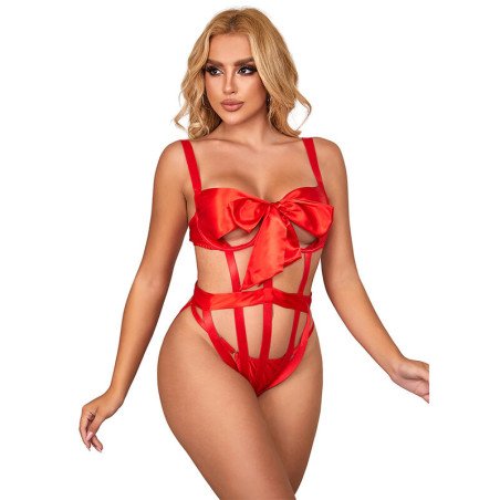 Openwork body met rode strik van SUBBLIME – foto 1