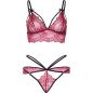 Bordeaux lingerieset met bh en string van Leg Avenue – foto 5