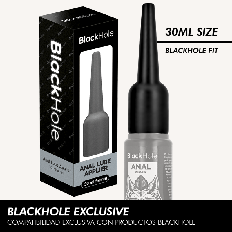 Anal lubricant applicator Black Hole size S, 30 ml – image 1