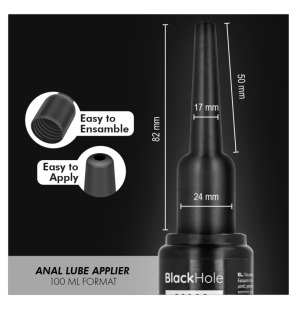Black Hole Silicone-Based Anal Lubricant with Applicator L, 100 ml – image 4