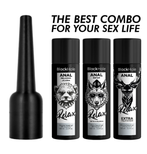 Black Hole Silicone-Based Anal Lubricant with Applicator L, 100 ml – image 7