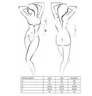 PASSION Katriss black corset for women – image 3