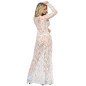 Subblime langes weißes Kleid mit langen Ärmeln – Dessous in S/M und L/XL – Bild 6