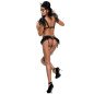 ME-SEDUCE Babette schwarzes Dessous-Set mit Strapsen – Bild 2