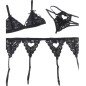 SUBBLIME 3-piece lingerie set with bra and suspender belt – image 23