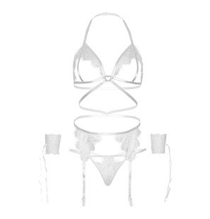 Leg Avenue vierteiliges Lingerie-Accessoire-Set für Erwachsene – Bild 5