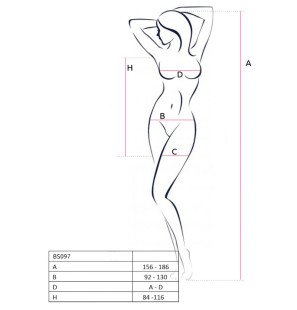 PASSION bodystocking voor dames in één maat – foto 13