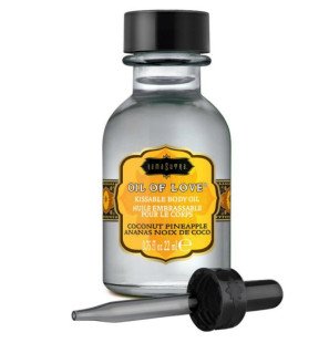 Edible water-based oil with coconut and pineapple 22 ml – image 1