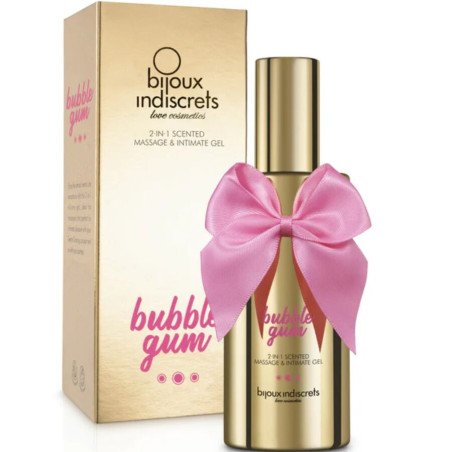 BIJOUX - BUBBLE GUM 2·IN·1 GEURIGE MASSAGE- EN INTIEME GEL 100 ML
