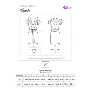 Kumiko lingerieset met robe en zwarte panty – foto 5