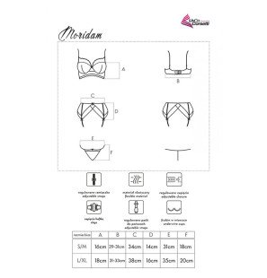Schwarzes Dessous-Set mit BH, Strapsgürtel und Strumpfhose von Livco Corsetti – Bild 8