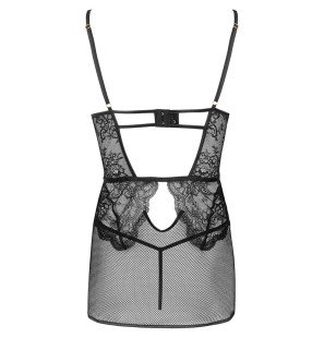LIVCO CORSETTI Baririn schwarzes Dessous-Set mit Rock und Strumpfhose L/XL – Bild 4