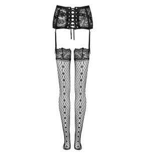 LIVCO CORSETTI porte-jarretelles noir avec bas S/M et L/XL – photo 5