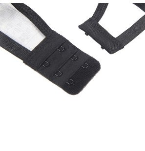 Schwarzes Dessous-Set aus Spitze mit BH, String und Strumpfband – Bild 8
