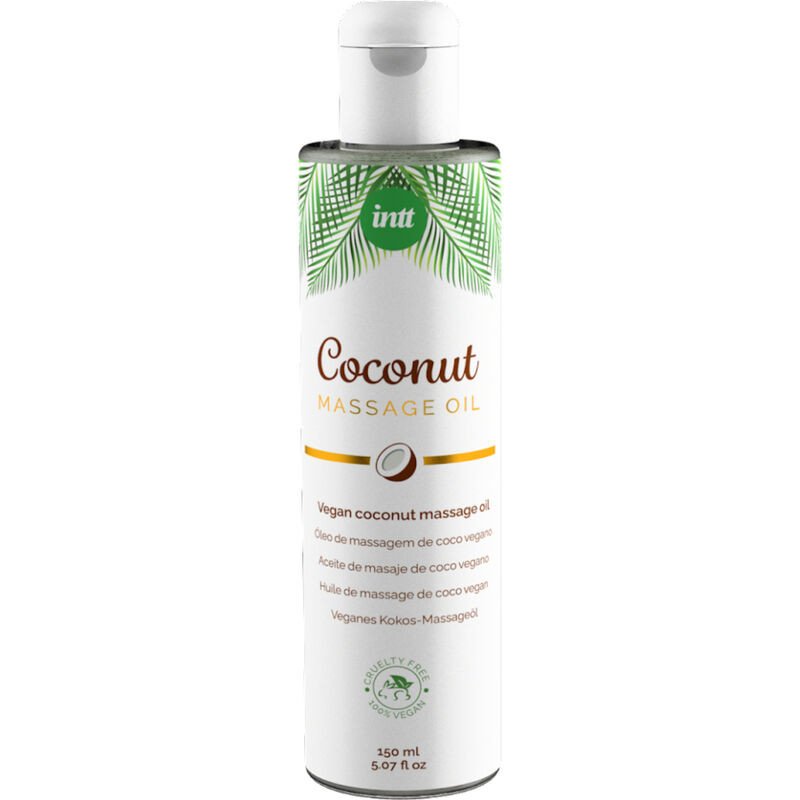Veganes Massageöl mit Kokosduft oder -geschmack INTT 150 ml – Bild 1