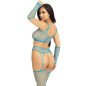 Leg Avenue lingerie set with top, garter belt and gloves – image 3