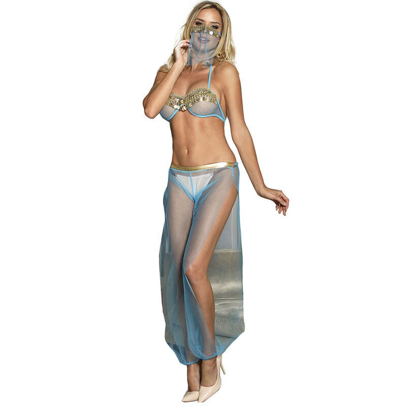 Blue Indian-style lingerie set for adults – image 1