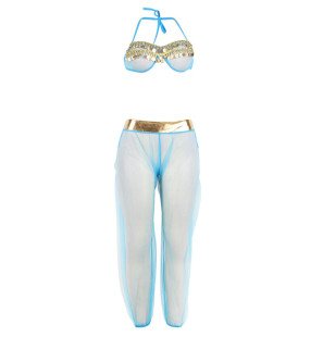 Blue Indian-style lingerie set for adults – image 12