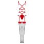 Lingerie Set with Bodysuit and Red Stockings by Livco Corsetti – image 14