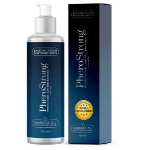 PHEROSTRONG Massageöl mit Kirsch-Akzent für Männer 100 ml – Bild 1