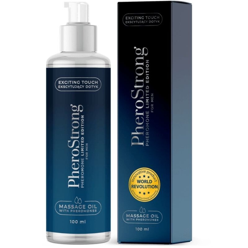 Huile de massage PHEROSTRONG aux notes de cerise pour hommes 100 ml – photo 1