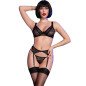 CHILIROSE CR 4692 four-piece black lingerie set – image 1