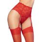 Roter Strapsgürtel mit Strümpfen Chilirose CR 4718 – Bild 9