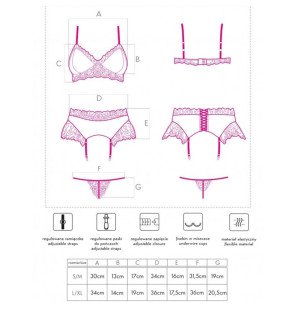 Ensemble de lingerie LIVCO CORSETTI avec soutien-gorge, culotte et porte-jarretelles – photo 4