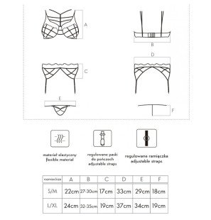LIVCO CORSETTI SOLEDAD lingerie set with suspender belt L/XL – image 4
