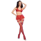 Ensemble de lingerie rouge trois pièces à porte-jarretelles CHILIROSE – photo 2 Ensemble de lingerie rouge trois pièces à porte-jarretelles CHILIROSE – photo 2