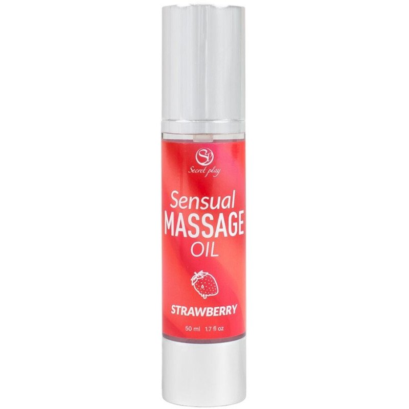 Secretplay Strawberry Massage Oil for Intimate Wellness 50 ml – image 1