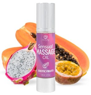 Massageolie met exotisch fruit 50 ml voor intieme wellness – foto 3