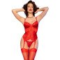 Chilirose Red Lingerie Set with Corset and Stockings – image 3