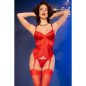 Chilirose Red Lingerie Set with Corset and Stockings – image 10