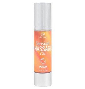SECRETPLAY Brzoskwiniowy olejek do masażu do intymnego wellness 50 ml – zdjęcie 1