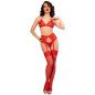 Chilirose rode kanten lingerieset met bh, string en kousen – foto 22 Chilirose rode kanten lingerieset met bh, string en kousen – foto 22