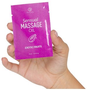 SECRETPLAY Massageöl mit exotischem Fruchtaroma, 10 ml, für intime Wellness